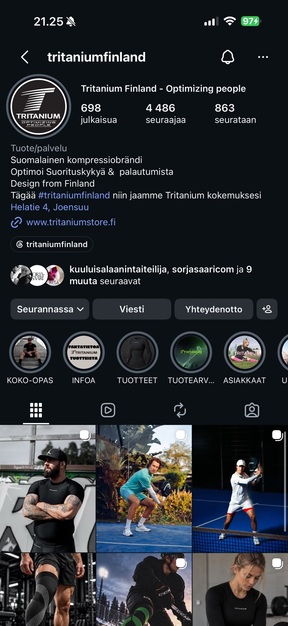 Tritanium Finland Instagram
